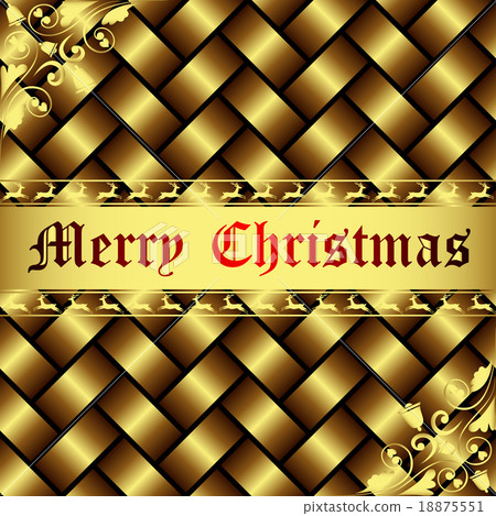 聖誕快樂聖誕節標題金1 18875551