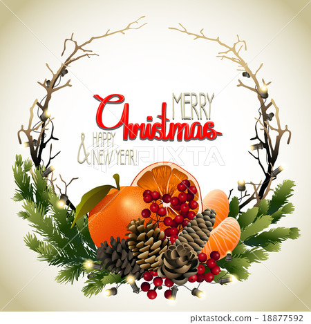 Christmas fir wreath 18877592