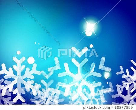 Christmas blue abstract background with white 18877899