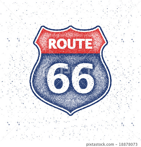 Route 66 Road Sign 18878073