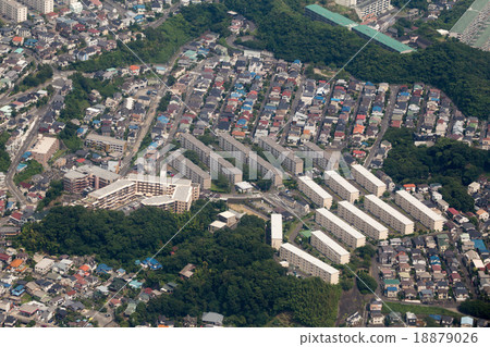 Aerial view of Zushi, Kanagawa prefecture, near Ikeko Aerial view of Zushi, Kanagawa prefecture, near Ikeko 18879026