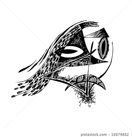 abstract design face 18879882