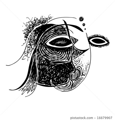 abstract design face 18879907