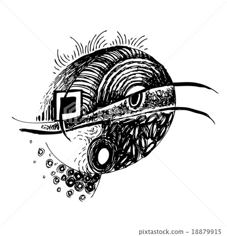 abstract design face 18879915