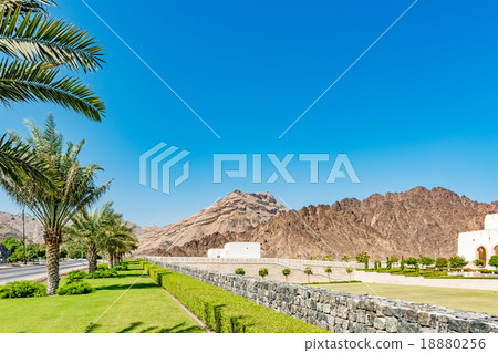 馬斯喀特飲食前的景觀（阿曼，馬斯喀特） 18880256