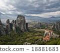 cliffs with monasteries of Meteora in Greece 18881683