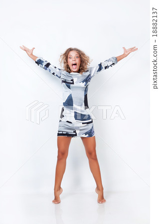 Beautiful girl in studio Beautiful girl in studio 18882137