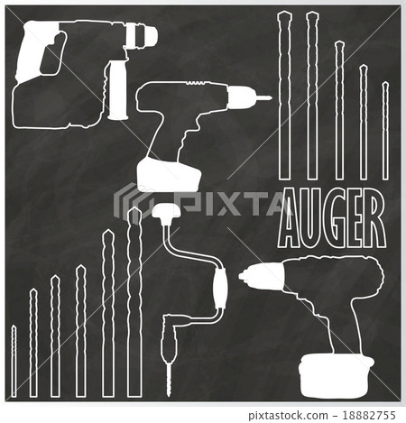 white drill stripe icon 18882755