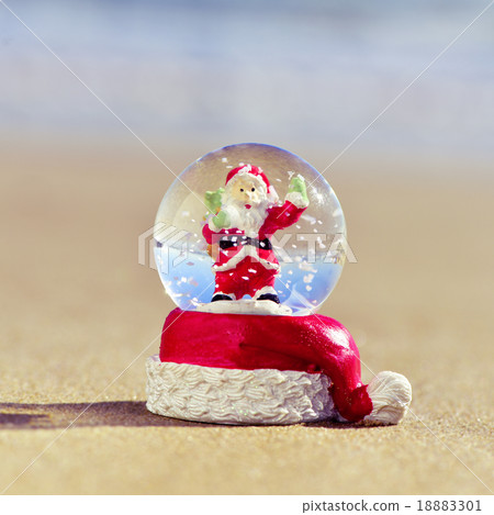 christmas snow globe on the beach christmas snow globe on the beach 18883301