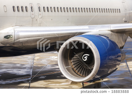 Close up picture of an engine of an airplane Close up picture of an engine of an airplane 18883888