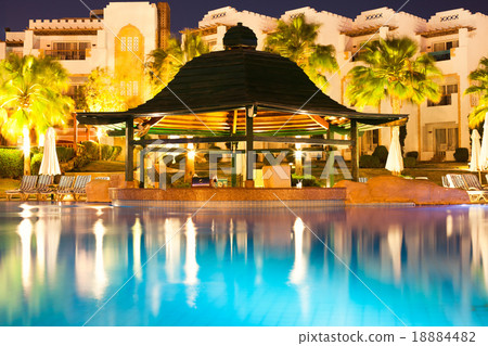 Pool in hotel 18884482