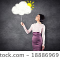 Girl with cloud 18886969