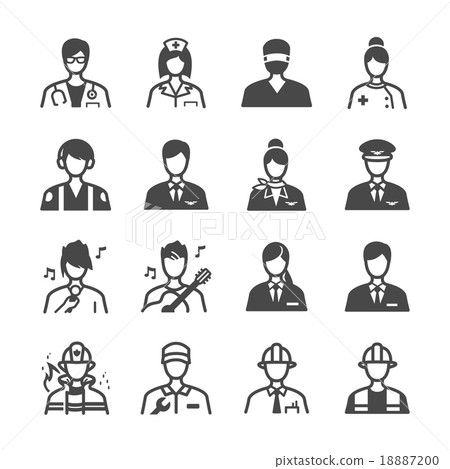 Job icons set 18887200