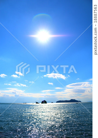 Shining sun and shining sea Shining sun and shining sea 18887563
