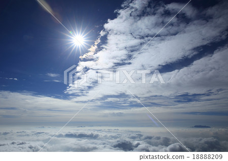 beautiful rolling clouds and sunset landscape beautiful rolling clouds and sunset landscape 18888209