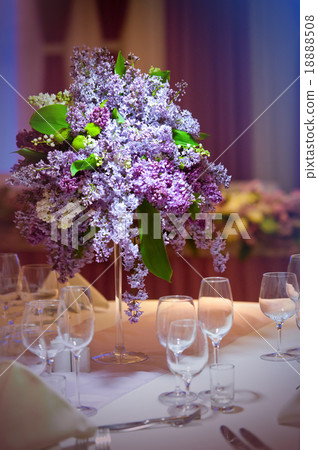 bunch lilac in vase on table bunch lilac in vase on table 18888508