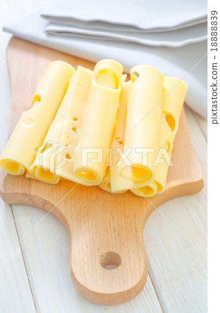 cheese on wooden board 18888839