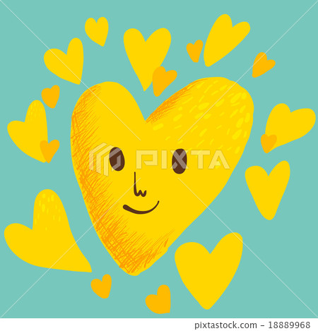 Yellow heart 18889968