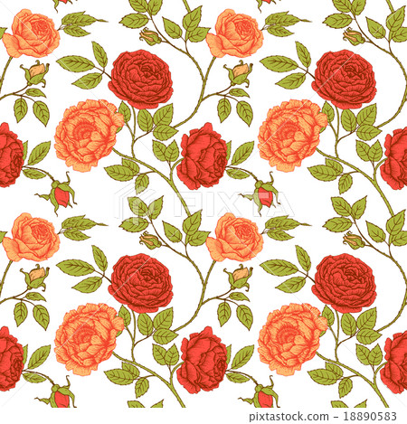 Vector floral pattern Vector floral pattern 18890583
