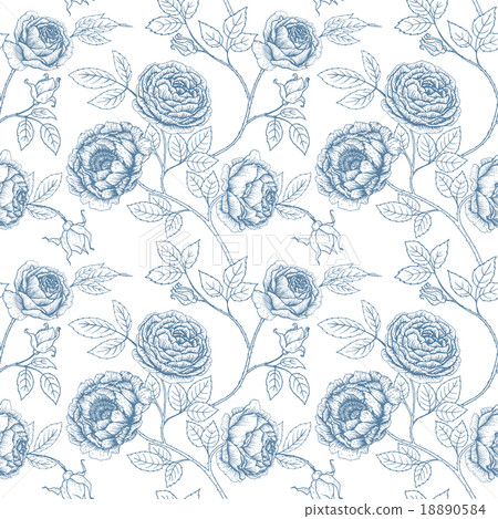 Vector floral pattern 18890584