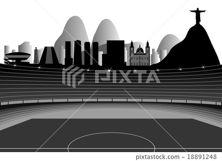 Stadium With Rio Skyline On The Horizon Stadium With Rio Skyline On The Horizon 18891248