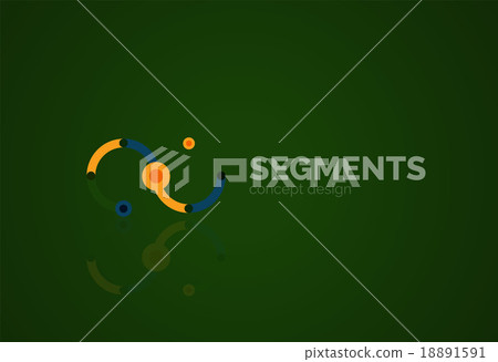Vector outline minimal abstract geometric logo 18891591