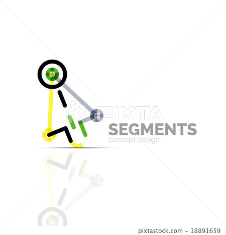 Arrow icon vector logo. Company branding element 18891659