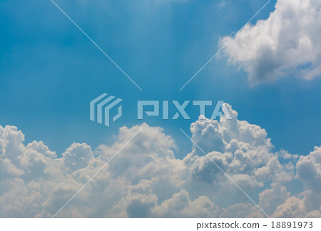 Beautiful bright sky and white clouds for backgrou Beautiful bright sky and white clouds for backgrou 18891973