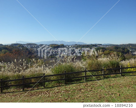 大山田綠地·富士山和三橋廣場（東京都町田市）山的風景 18894210