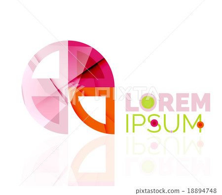 Logo, abstract geometric business icon Logo, abstract geometric business icon 18894748