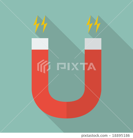 Magnet Flat Icon 18895186