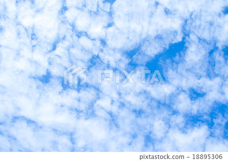 覆蓋高積云云片藍天將軍天空和雲彩白雲秋天天空背景材料雲彩綜合背景 18895306