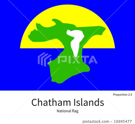 National flag of Chatham Islands with correct 18895477
