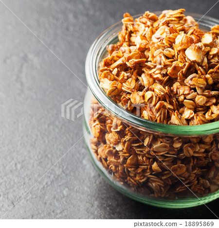 Healthy breakfast Fresh granola, muesli  18895869