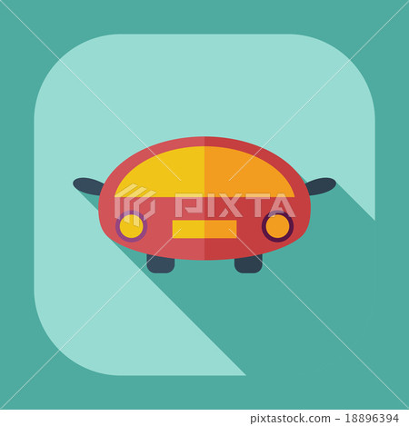Flat modern design with shadow icons car Flat modern design with shadow icons car 18896394