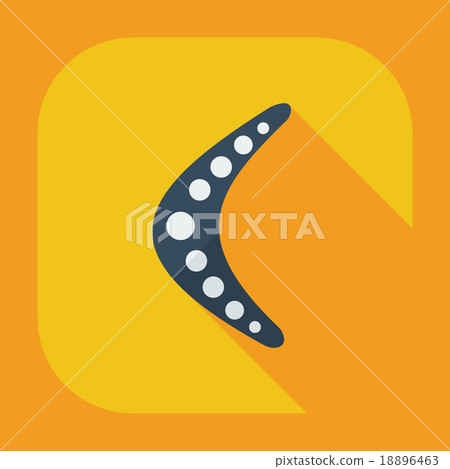 Flat modern design with shadow icons boomerang Flat modern design with shadow icons boomerang 18896463