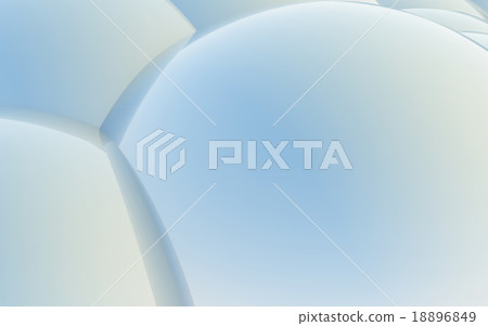 3D blue abstract spheres background 18896849