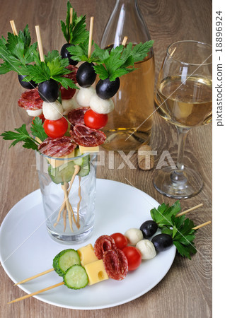 Canape on a skewer Canape on a skewer 18896924