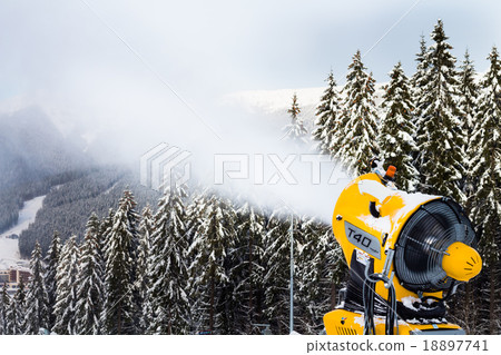 Snow canon on the mountain 18897741