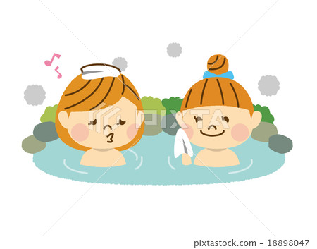 Two people enjoying hot springs Part 2 18898047