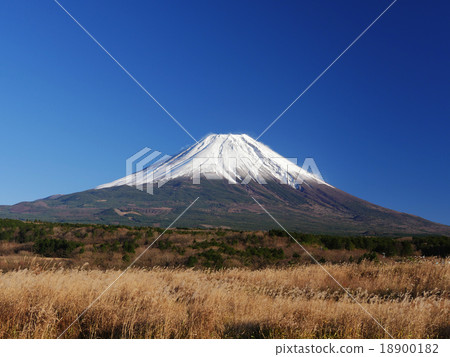 Mt. Fuji at morning fog highland 18900182