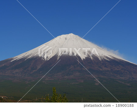 從Shiraito瀑布附近的富士日落 18900188