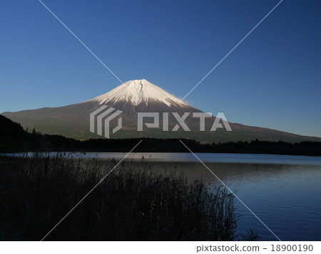 谷岐湖的富士 18900190