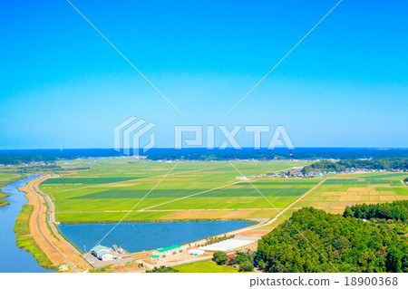 栗山河周圍的鳥瞰圖 栗山河周圍的鳥瞰圖 18900368