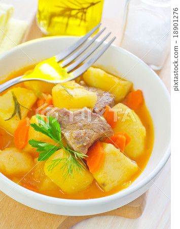 potato with sauce and meat potato with sauce and meat 18901276