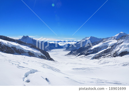 從瑞士Jungfraujoch看見的Aletch冰川 18901699