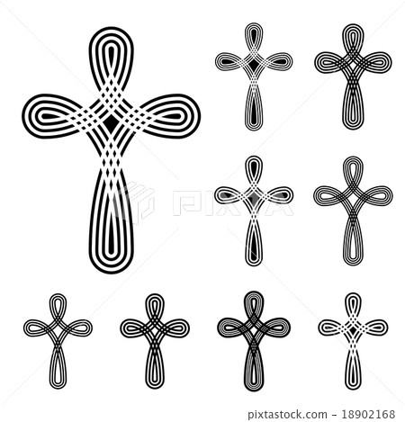 christian cross ornamental knot symbol 18902168