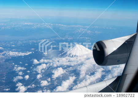 Jet and Mt. Fuji 18902722