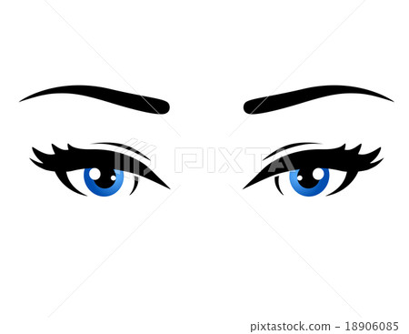 blue woman eyes 18906085