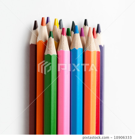 Assortment of colored pencils Assortment of colored pencils 18906333